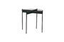 Miniature Beam black glass side table Clipped