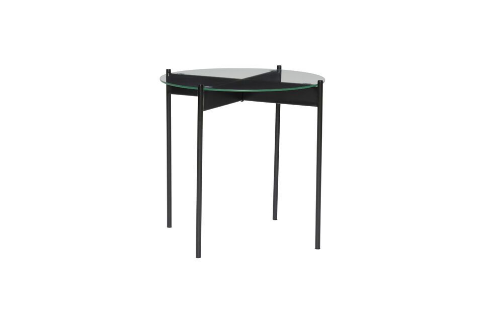 Beam black glass side table Hübsch