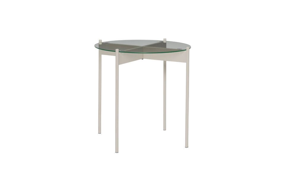 Beam sand glass side table Hübsch