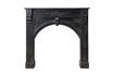 Miniature Beaulieu black wood console fireplace 2