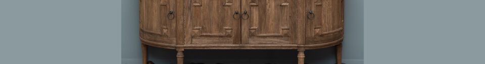 Material Details Beaussant dark wood sideboard