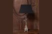 Miniature Beaussant dark wood table lamp 1