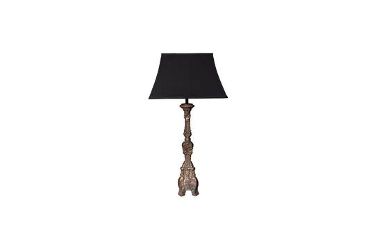 Beaussant dark wood table lamp Clipped