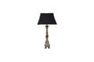 Miniature Beaussant dark wood table lamp 6