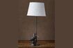 Miniature Bécasse black brass table lamp 1