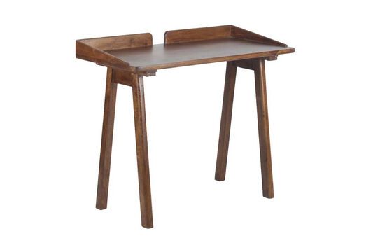 Beckett dark wood desk Clipped