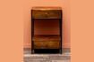 Miniature Bedside table in dark Arabica wood 2