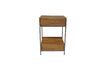 Miniature Bedside table in dark Arabica wood 1