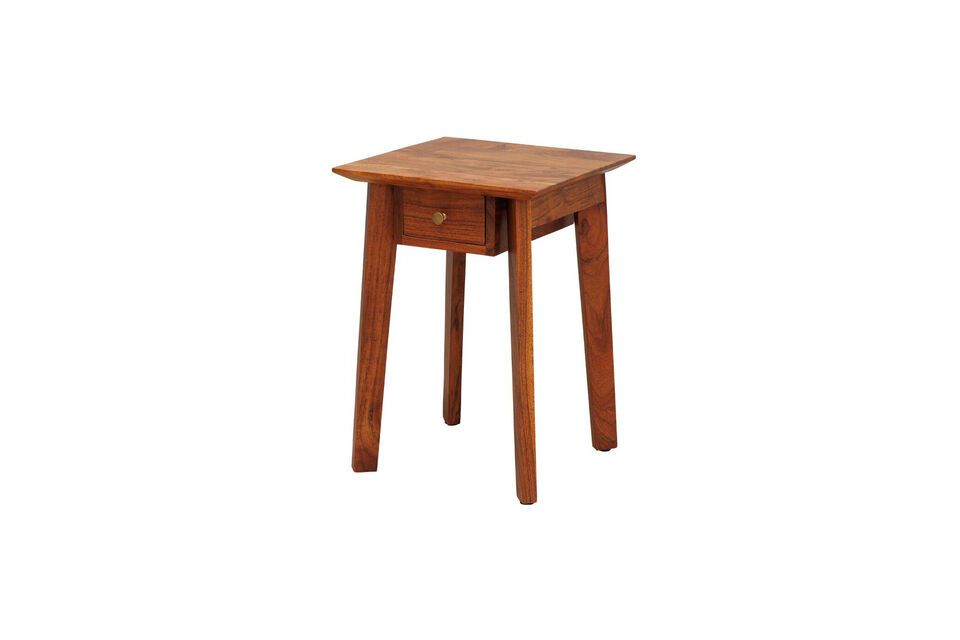 Bedside table in dark wood District Chehoma