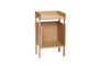 Miniature Bedside table in light oak veneer Archive Clipped