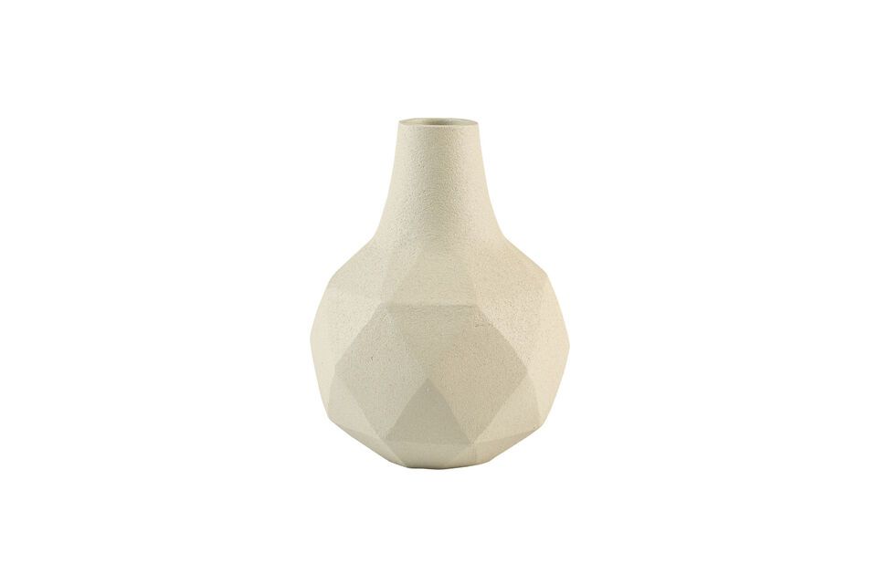 Beige aluminium vase 16 cm Bloom Zuiver