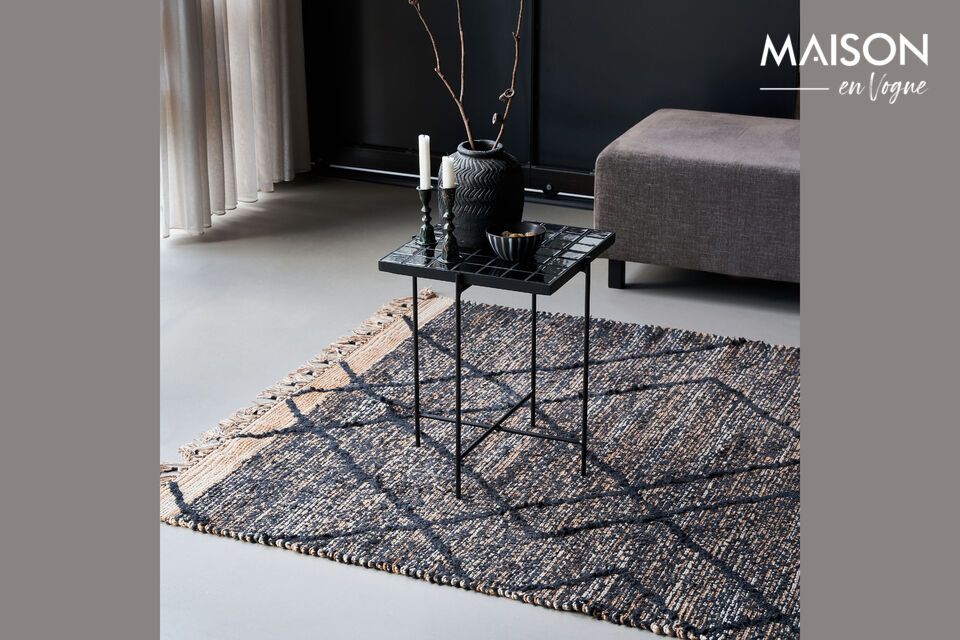 Add charm and texture with this durable rug.