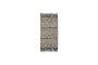 Miniature Beige and black wool rug 200x90 cm Cros Clipped