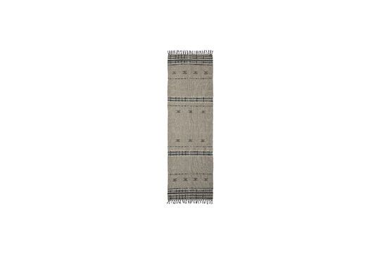 Beige and black wool rug 300x90 cm Cros Clipped