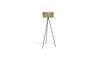 Miniature Beige bamboo floor lamp Isla Clipped