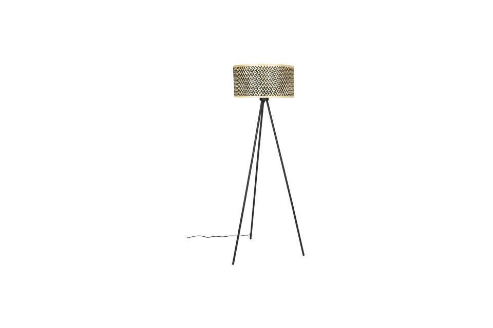 Beige bamboo floor lamp Isla - 1