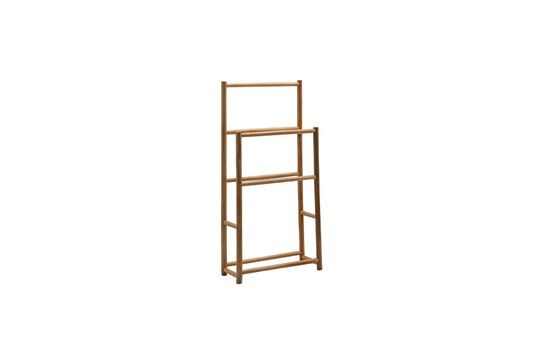 Beige bamboo towel rack Bamboo Clipped