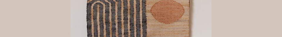 Material Details Beige cotton carpet 120x180 Levant