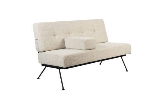 Beige fabric 2-seater sofa Bowie Clipped