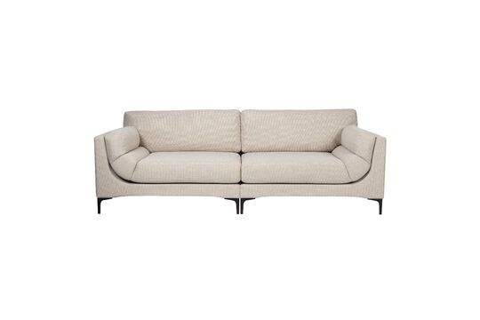 Beige fabric 3-seater sofa Balcony Clipped