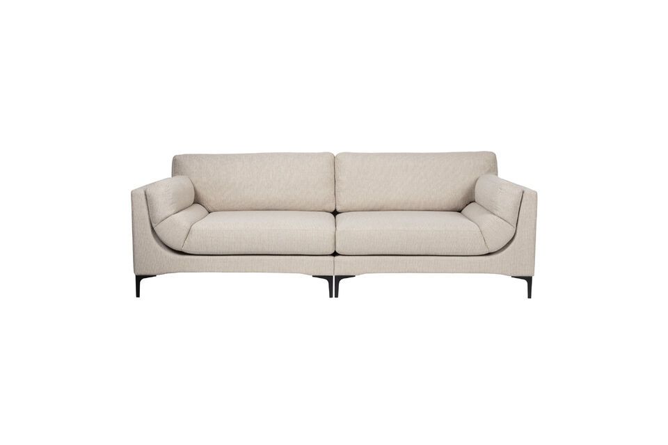 Beige fabric 3-seater sofa Balcony Zuiver