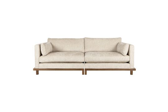 Beige fabric 3 seater sofa Blossom Clipped