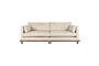 Miniature Beige fabric 3 seater sofa Blossom Clipped