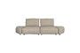 Miniature Beige fabric 3-seater sofa Hunter Clipped