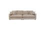 Miniature Beige fabric 3 seater sofa Sense Clipped