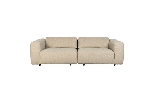 Beige fabric 3 seater sofa Wings Clipped