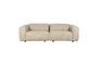 Miniature Beige fabric 3 seater sofa Wings Clipped