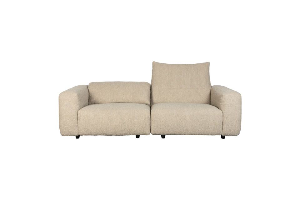 Beige fabric 3 seater sofa Wings - 8