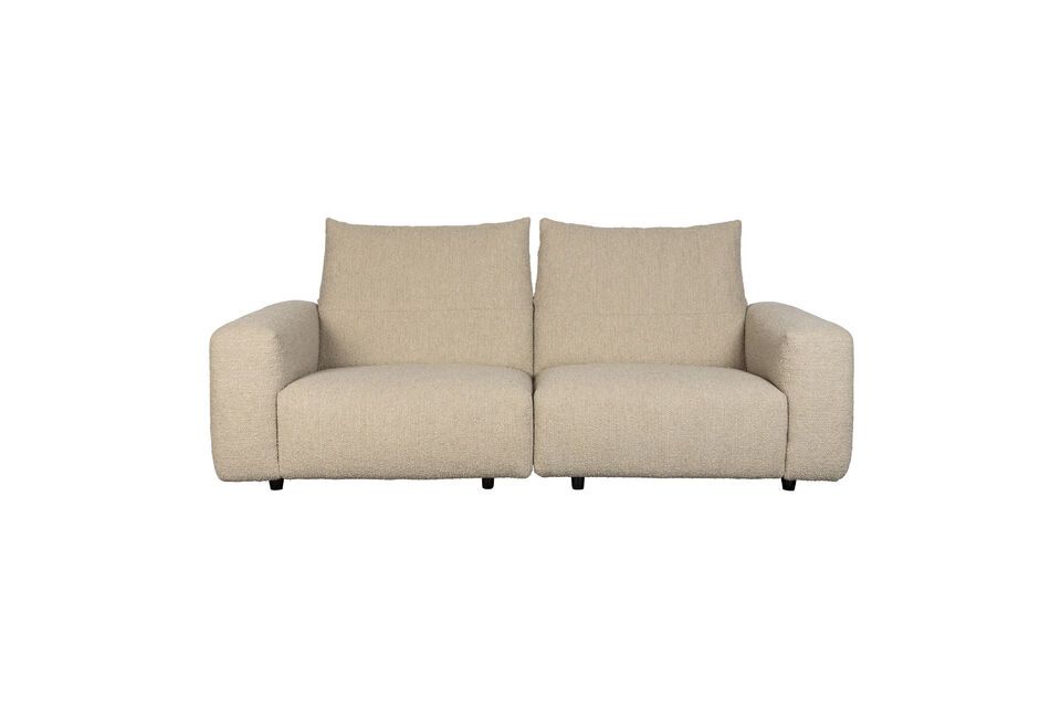 Beige fabric 3 seater sofa Wings - 9