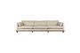 Miniature Beige fabric 5 seater sofa Blossom Clipped