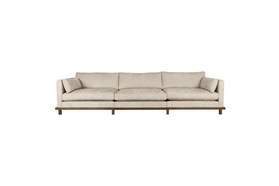 Beige fabric 5 seater sofa Blossom Zuiver