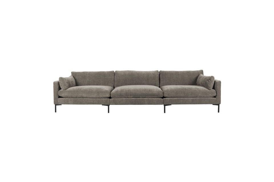 Beige fabric 5 seater sofa Summer Zuiver