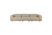 Miniature Beige fabric 5 seater sofa Wings 1