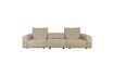 Miniature Beige fabric 5 seater sofa Wings 7