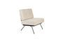 Miniature Beige fabric armchair Bowie Clipped