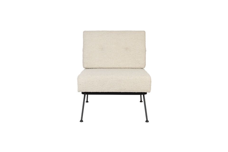 Beige fabric armchair Bowie - 4