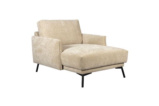 Beige fabric armchair Harper Clipped