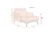 Miniature Beige fabric armchair Harper 9