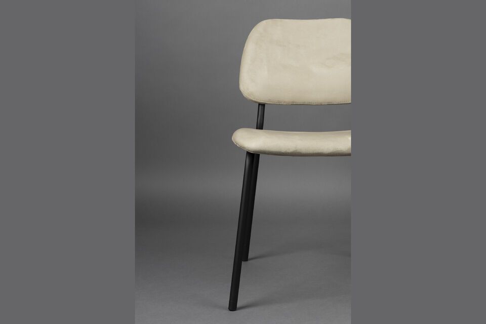 Beige fabric chair Darby - 8