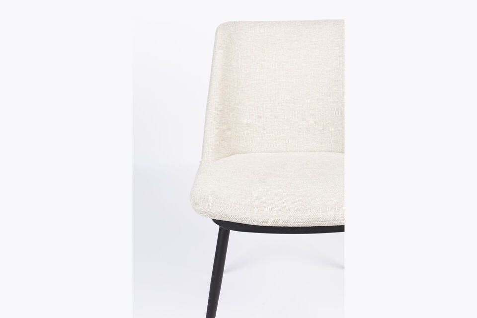 Beige fabric chair Lionel - 5