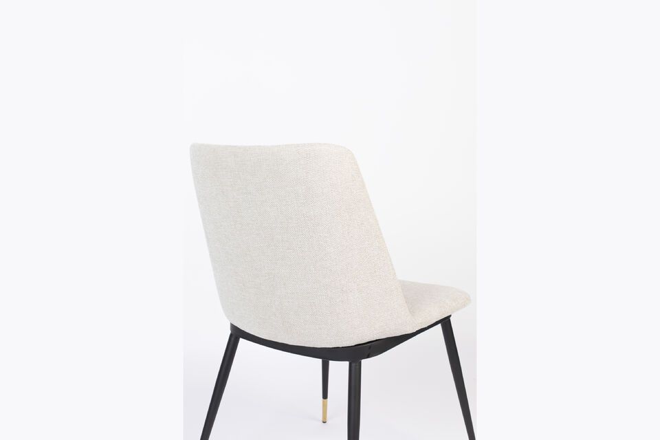 Beige fabric chair Lionel - 7