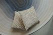 Miniature Beige fabric cushion Rings 3