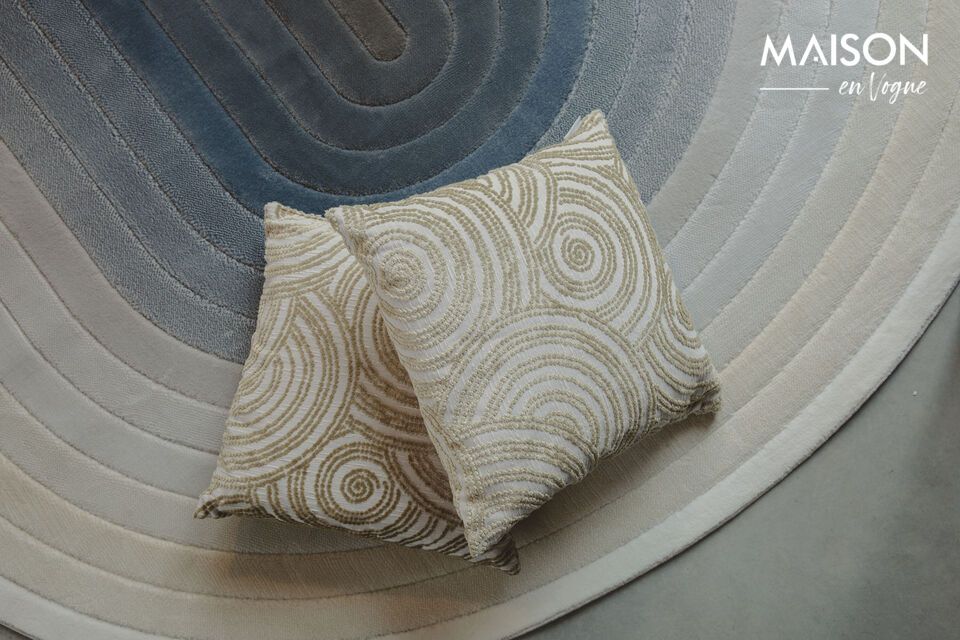 Beige fabric cushion Rings - 1