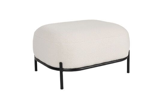 Beige fabric footrest Polly