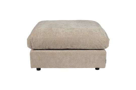 Beige fabric footrest Sense Clipped