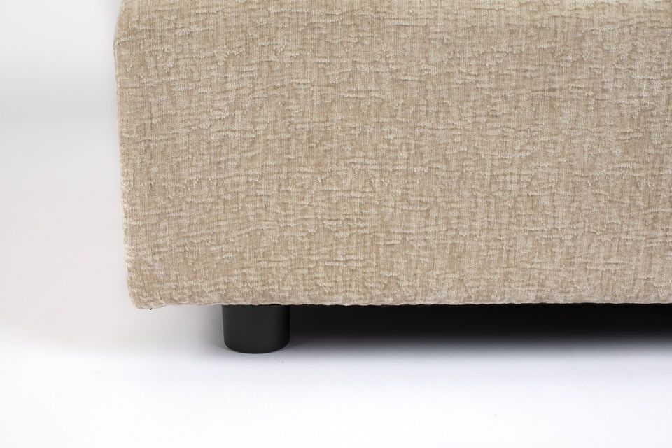 Beige fabric footrest Sense - 4